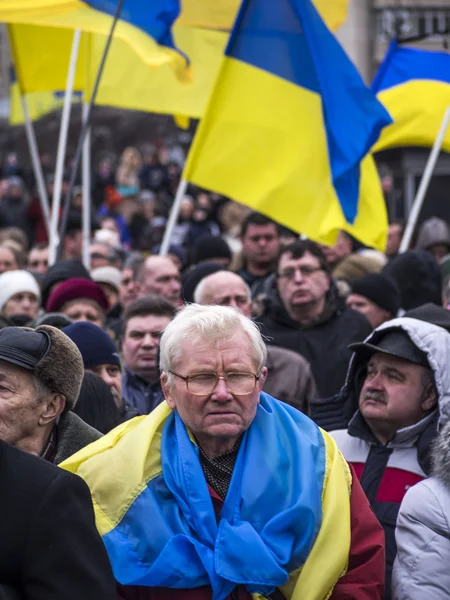 Митинги в честь жертв Майдана — стоковое фото