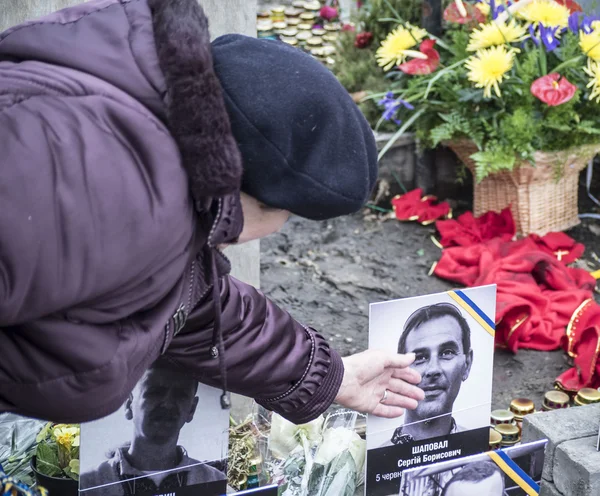 Rallies in Honor of Victims of Maidan — Stock Photo, Image