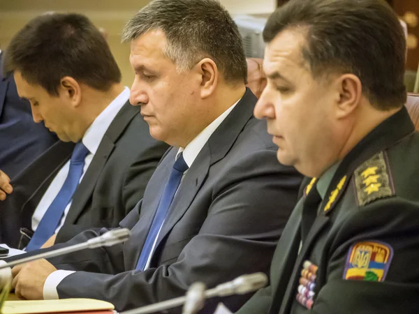 Klimkin, Avakov och Poltorak — Stockfoto