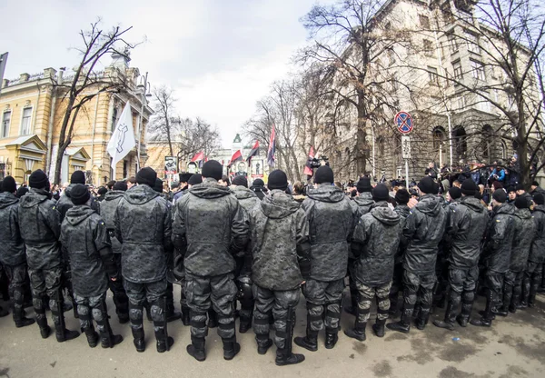 Police at rally "Right Sector" — Stock Photo, Image