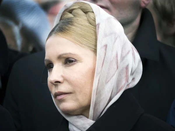 Yulia Timoshenko during rally. — Stock Photo, Image