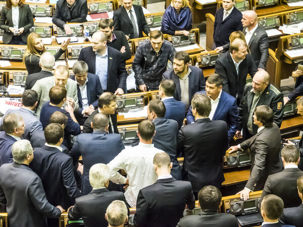 Mass fight in the Verkhovna Rada of Ukraine