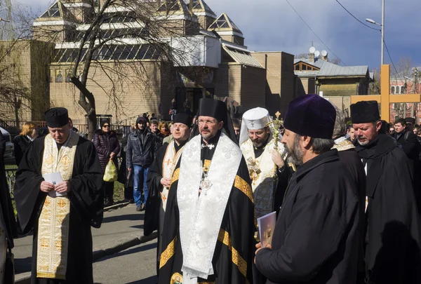 Domingo de Ramos procissão religiosa na Ucrânia — Fotografia de Stock