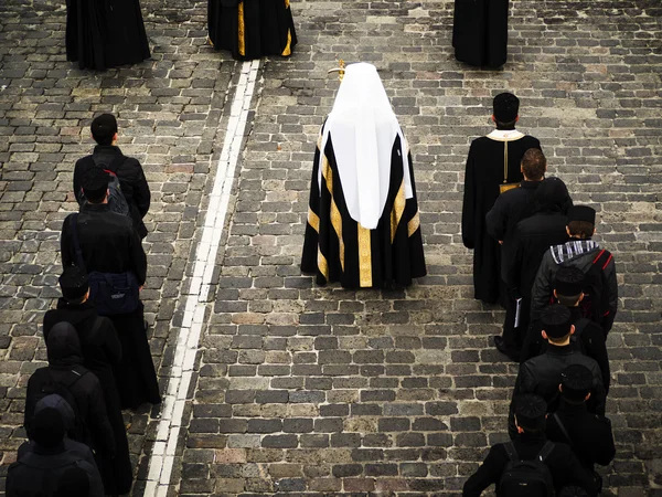 Palmzondag religieuze processie in Oekraïne — Stockfoto