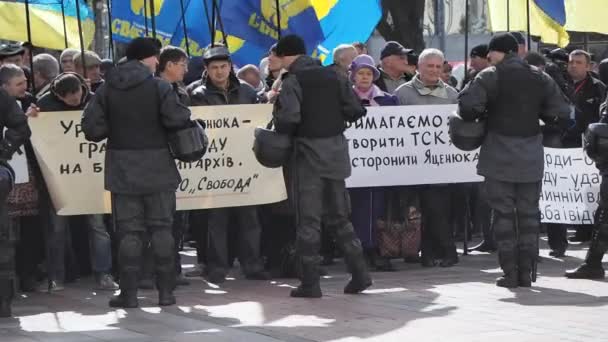 Chcete-li bojovat s korupcí na Ukrajině — Stock video