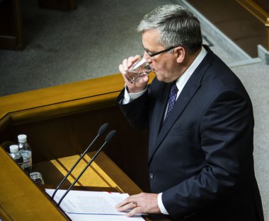 Polonya Cumhurbaşkanı bir konuşma yaptı