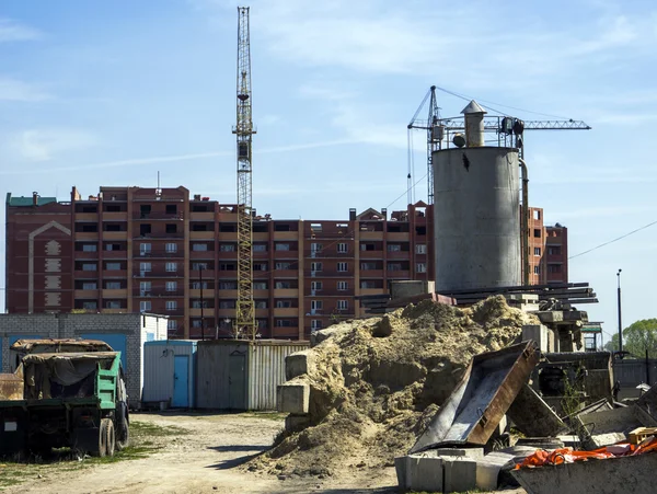 Miejski plac budowy — Zdjęcie stockowe