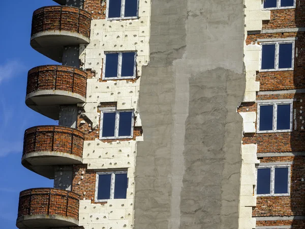 Baustelle und Wärmedämmung — Stockfoto