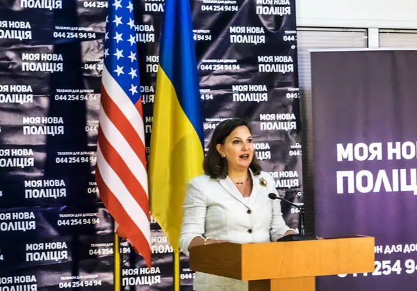 Victoria Nuland visits the Institute for Police — Stock Photo, Image