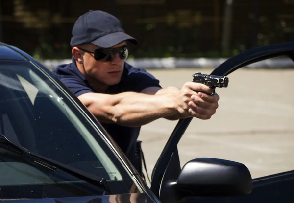 Policeman in the Institute for Police training Ukraine — Stock Photo, Image