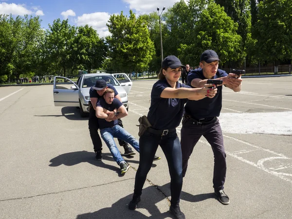 Policisté v institutu pro policejní výcvik Ukrajina — Stock fotografie