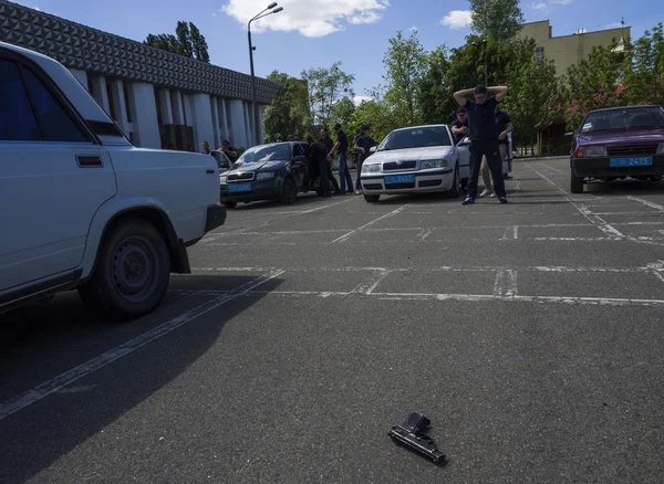 Милиционеры в Институте полицейской подготовки Украины — стоковое фото