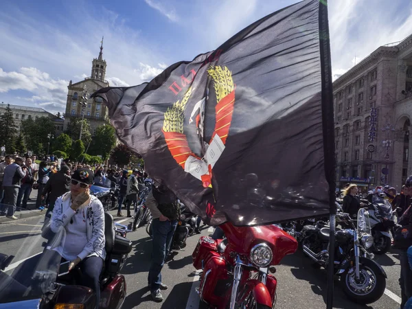 Bikers Ukraina berlalu di Kiev — Stok Foto