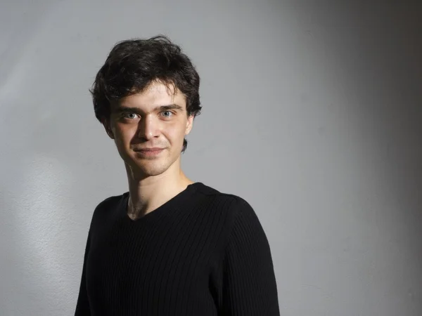 Curly man portrait — Stock Photo, Image