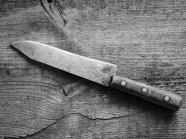Staré rustikální nůž — Stock fotografie