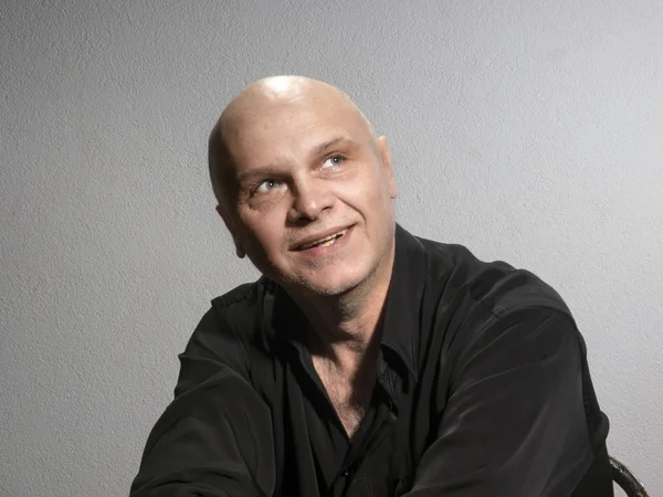 Caucasian bald man — Stock Photo, Image