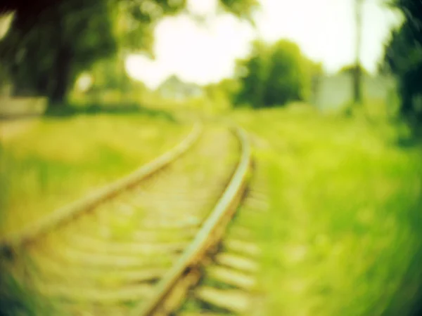Achtergrond wazig railway — Stockfoto
