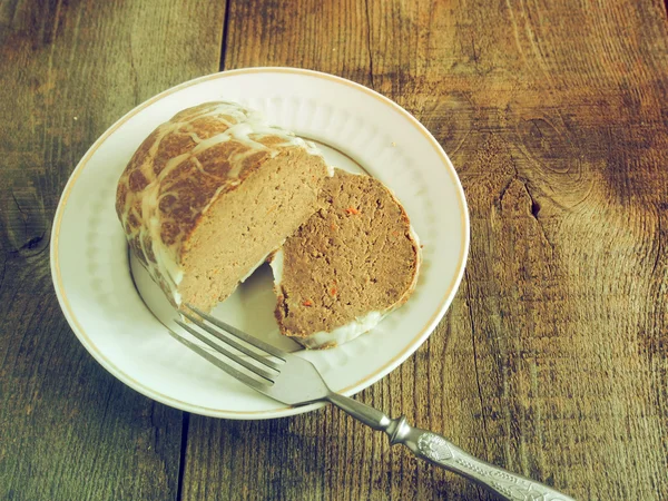 Zelfgemaakte gans pate — Stockfoto