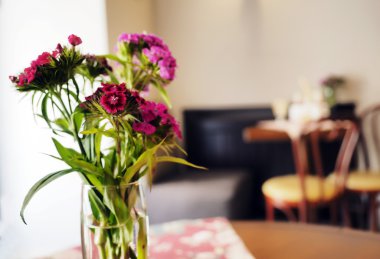 Restoran defocused, bulanık arka plan