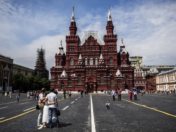 People shooting om the Red Square — Stock Photo, Image