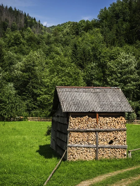 Gamla vedbod — Stockfoto