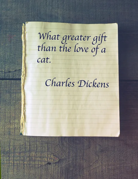 Quote Charles Dickens — Stock Photo, Image