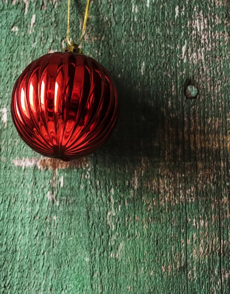 Red Christmas ball — Stock Photo, Image