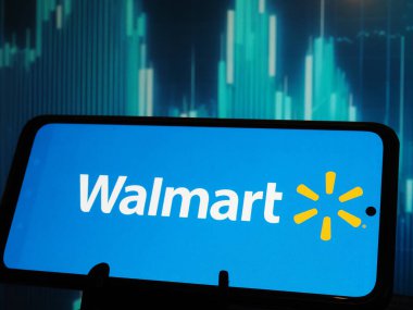 Almanya - 5 Ocak. 2026: Bu resimde, Walmart, Inc. logosu bir monitörde gösteriliyor.