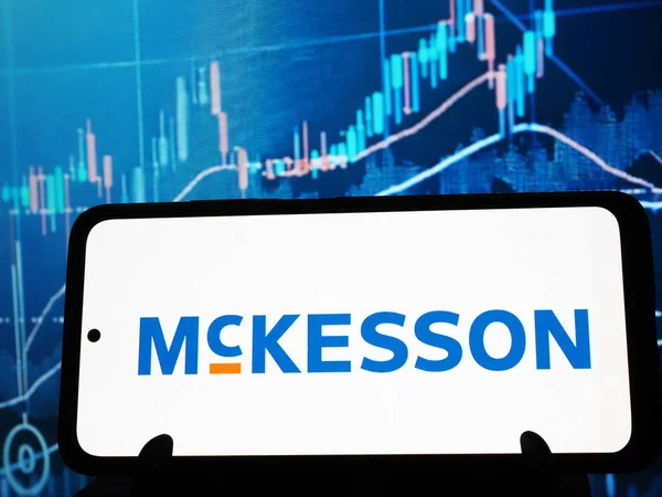 Almanya - 5 Ocak. 2026: Bu resimde McKesson Şirketi logosu bir monitörde görüntülendi.