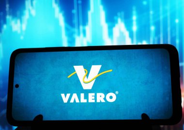 Almanya - 6 Ocak. 2026: Bu resimde Valero Enerji Şirketi logosu akıllı telefondan gösteriliyor.