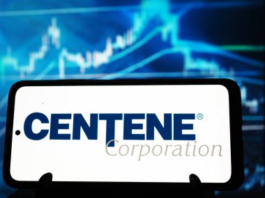 Almanya - 7 Ocak. 2026: Bu resimde, Centene Corporation logosu akıllı telefondan gösteriliyor.
