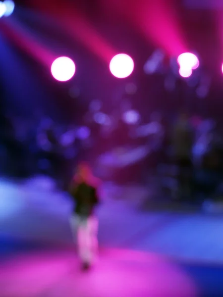 Blured 사진 록 콘서트 — 스톡 사진