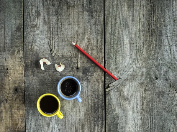 Zwei Tassen Kaffee — Stockfoto