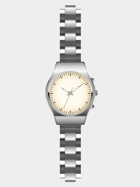 El reloj de plata — Vector de stock