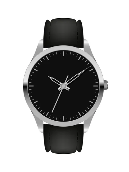 Het zilveren horloge — Stockvector