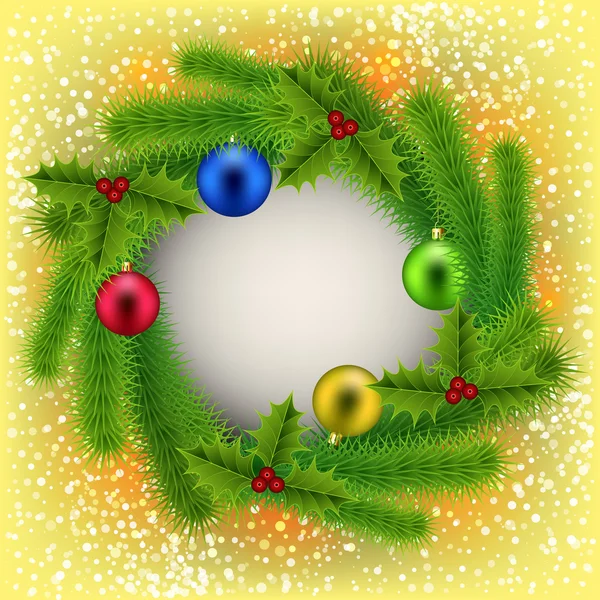 Christmas wreath — Wektor stockowy