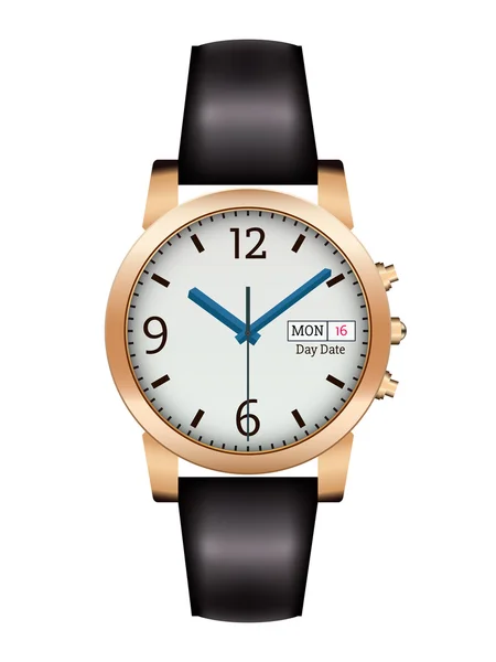 Classic Men 's Business Analog Wrist Watch — стоковый вектор