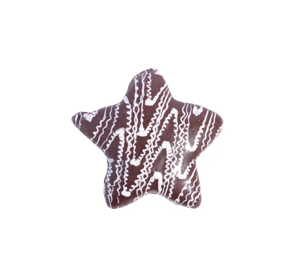 Galletas de chispas de chocolate en forma de estrella — Foto de Stock