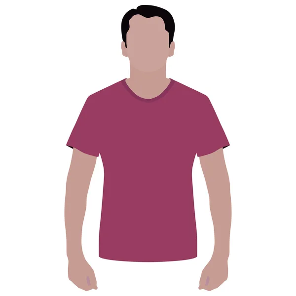 T-shirt masculina — Vetor de Stock