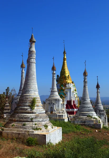 Shwe Inn Thein Paya świątyni złożonych w Myanmar — Zdjęcie stockowe