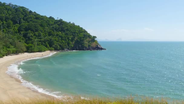 Praia Tropical Ilha Koh Lanta Tailândia — Vídeo de Stock