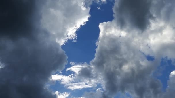 Donkere Storm Wolken Bewegen Snel Timelapse — Stockvideo