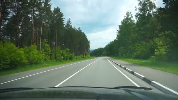 Mit Auto Auf Straße Gefahren — Stockvideo