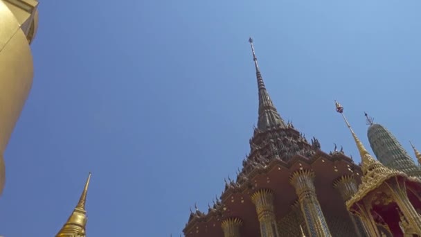 Wat Phra Kaew Tempio Dello Smeraldo Buddha Grand Palace Bangkok — Video Stock