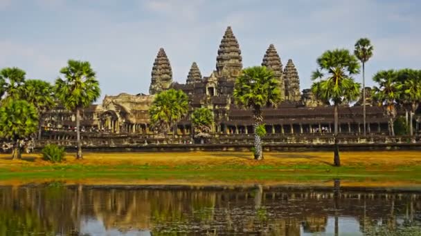 Angkor Wat Templo Siem Reap Camboya Zoom Timelapse — Vídeo de stock