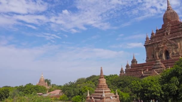 Pagode Htilominlo Paya Bagan Myanmar Birmanie Vue Panoramique — Video