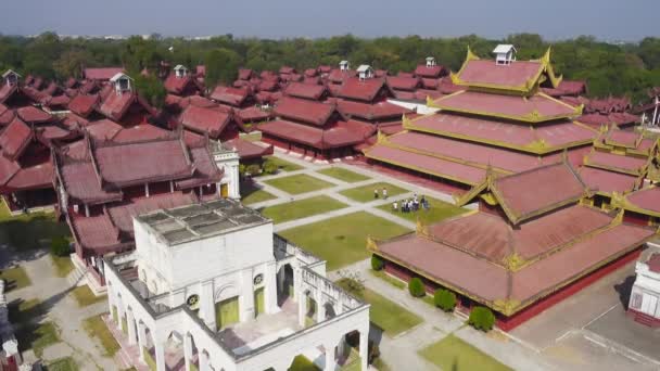 Royal Palace Mandalay Myanmar Burma — Stock Video