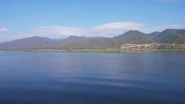 Moto Barca Sul Lago Inle Myanmar Birmania Timelapse — Video Stock