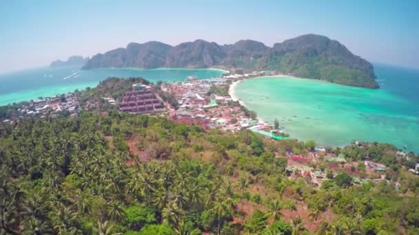 Volando Sobre Isla Phi Phi Don Provincia Krabi Tailandia — Vídeos de Stock