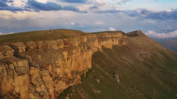 Uitzicht Vanuit Lucht Het Plateau Bermamyt Noord Kaukasus Rusland — Stockvideo